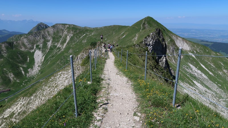 Teysachaux, randonnée d'été depuis les installations mécaniques du